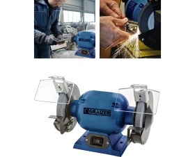 Resim Graizer Alman TURBO-3000 Çark Motoru Zimpara Balta Bıçak Bileme Makinesi Tas Motoru Taslama 150 mm 