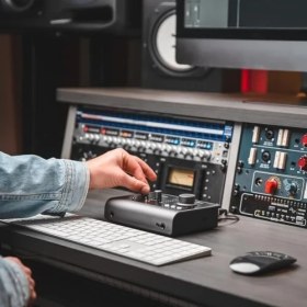 Resim Skygo Audient ID14 Mkıı Ses Kartı, A Sınıfı 2 Kanal Preamp (Yüksek Performanslı USB Ses Arayüzü, Usb-C Bağlantısı, Monitör Karışımı ve Monitör Panning Fonksiyonu, 2 Kulaklık Çıkışı), Siyah 