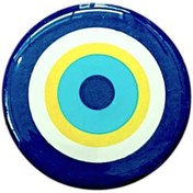Resim habaca Nazar Boncuk Modeli Yuvarlak Etiket Damla Sticker 3.5 cm 