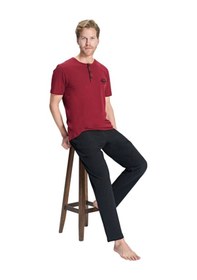 Resim Over Sleep By Poleren Over Sleep 2324 Erkek Büyük Beden Süprem Takım L-xl-2xl-3xl Bordo 
