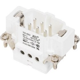 Resim Mete Enerji 29121 6 x 16A. Fiş Çekirdek Montajlı Vidalı Bağlantı 