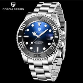Resim Pagani Design Pd-1651 Yachtmaster Erkek Otomatik Saat Lüks Mekanik Kol Saati Paslanmaz Çelik Su Geçirmez Saat Gümüş 