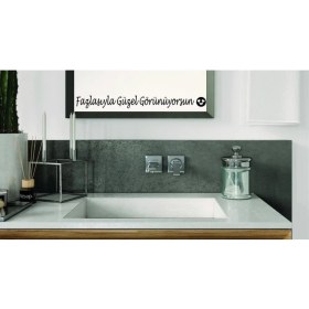 Resim Ayna Dekorasyon Özel Yeni Sticker- Fazlasıyla Güzel Görünüyorsun 40CMX4CM 