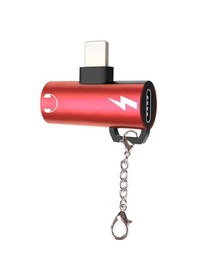 Resim Ally Lightning to Dual Lightning Dönüştürücü Adaptör Kırmızı 