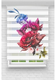 Resim Perdecizade Enxboy Pembe Mavi Çiçek Dijital Baskılı Zebra Perde-cocuk Odası-stor Perde Tyc490eae85aeb9b26f9b4a00 Renkli 