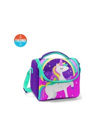 Resim Coral High Kids Mor Su Yeşili Unicorn Desenli Thermo Beslenme Çantası 11833 
