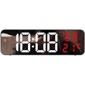 Resim Valkyrie Nem ölçer Dereceli LED Duvar ve Masa Alarm Saati - Kırmızı 
