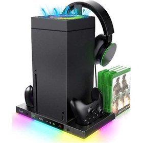 Resim İpega Xbox Series X Smart 8in1 Rgb Işıklı Soğutucu Fanlı Şarj Standı 