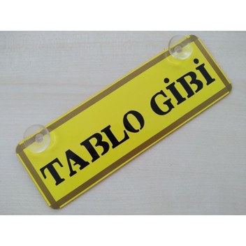 DNZSM 13 Bitlisli Dekor Plaka (30X7CM) Vantuzlu Pleksi Dekor Levha, Dekor Plaka, Bitlis 13 Plaka