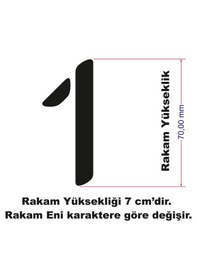 Resim Stencil Rakam Boyama Şablonu X056-sayı Rakam Yüksekliği 7 Cm 