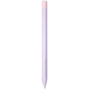 Resim Microsonic Apple Pencil (2. Nesil) Kılıf Mat Silikon Pembe Lila 