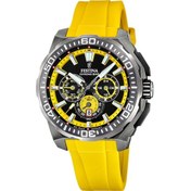 Resim Festina F20725/1 Chrono Bike Quartz Silikon Sarı 20 Atm 46 Mm Erkek Kol Saati 