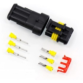 Resim Genel Markalar 3 Lü Su Geçirmez Üçlü Konnektör Söket Waterproof 