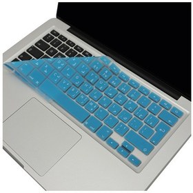 Resim Arapça Klavye Koruyucu Macbook Air Pro Eski Usb'li Model 2008/2017 Uk Enter Uyumlu Açık Mavi 
