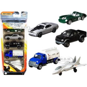 Resim Matchbox Beşli Araba Seti Topgun Maverick GPF96 