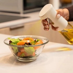 Resim Püskürtme Yağ Spreyi Mutfak Için Cam Yağ Dağıtıcısı, 240 Ml, Yağ Püskürtücüsü Ince Sis Spreyi, Sprey Difüzör, Sprey Difüzör, Yağ ve Sirke 