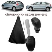 Resim Vites Topuzu (Spor Siyah) & Vites Kol Körük Citroen C4 2004-2012 