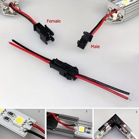 Resim 20 Adet SM Serisi Erkek-Dişi Konnektör Seti, Kırmızı ve Siyah Kablo Uç Bağlantısı, Yardımcı Şarj Olmayan Güç Konnektörleri, Pil Gerekmez 