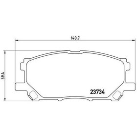 Resim Brembo P83067 On Fren Balatasi 044650w070 0446548080 0446548100 