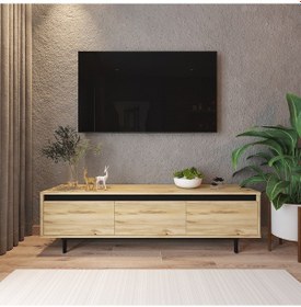 Resim Robinhome Robin Home Tv Sehpası Televizyon Ünitesi Orta Sehpa 2'Li Takım Dg 