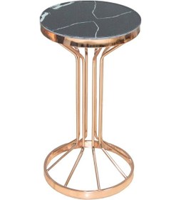 Resim Brc Bufalo Fiskos Model Siyah Mermer Desen Metal Çelik Rose Bakı 