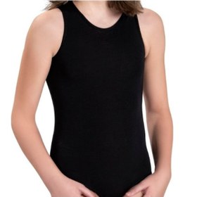 Resim Kız Çocuk Siyah Pamuklu Likralı Bodysuit 804 (553509617) 