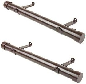 Resim Rod Desyne SIDE150-7 3,8 cm Yan Perde Çubuğu, 30,48-50,8 cm (2'li Set), Kakao 