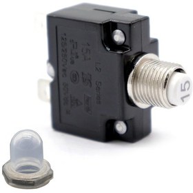 Resim Konesam 15a Akım Koruyucu Anahtar - Ac 125/250v, Otomatik Kesme Ve Sıfırlama Özelliği, Su Geçirmez Kapaklı, F2538-z Modeli 