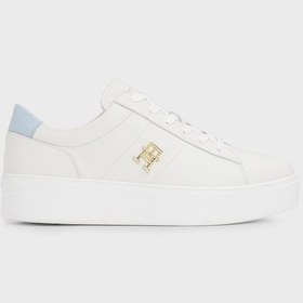 Resim Tommy Hilfiger Bayan Ayakkabı Fw0fw08464 0lh Ekru-mavi Ekru - Mavi 