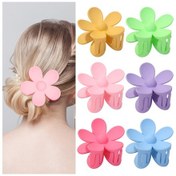 Resim Yuntech01 Büyük Boy Çiçek Desenli Saç Klipsi - Kadınlar İçin Arka Baş Saç Tutucu - 6 Renk Seçenekli Kaliteli Saç Aksesuarı 