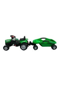Resim Power Pedallı Big Trolley Traktör 07-320 Yeşil 