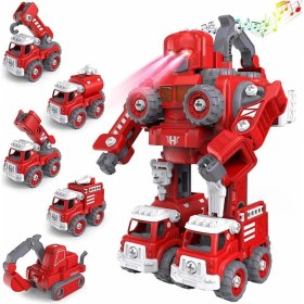 Resim Osense 5in1 Toys Sesli ve Işıklı Sök Tak Robot 