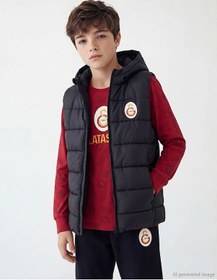Resim Lc Waikiki Siyah Galatasaray Baskılı Erkek Çocuk Şişme Yelek 