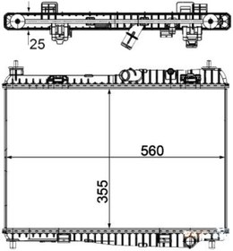 Resim Bfr147018 Radyatör Brazing Fiesta 1.2 1.4 1.6ti 08 Bmax 1.4 12 350x558x18 