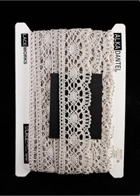 Resim Alka Dantel Pamuk Kopanaki 10 Metre 3520 Pamuk Linen 