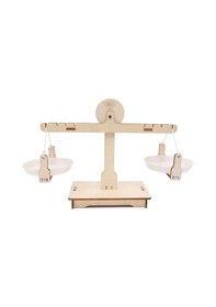 Resim Kangvka Ahşap Malzeme Seti İle Çocuklar İçin Zeka Geliştirici Bilim Eğitimi Denge Terazi Oyuncak 