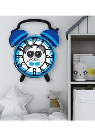 Resim Bk Gift Kişiye Özel Hayvan Figürlü Retro Çalar Saat Tasarımlı Kabartma Figürlü Ahşap Çocuk Duvar Saati-13, Ev Dekoru, Çocuk Odası Aksesuar Bitmeyencom Çok Renkli 