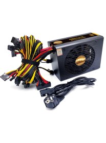 Resim Redrock 2000 Watt Mining Power Supply -(YENİ SESSİZ MODEL)-80 Gold - Psu Miner 