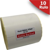 Resim Kalite Barkod 90x60 Termal Etiket 10 Rulo Barkod Etiketi 