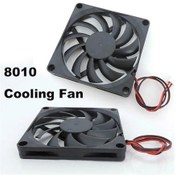 Resim Novahub 8cm 8010 Dc 5v 12v 24v Soğutma Fanı Fırçasız Reprap 3d Yazıcı Parçaları Dc Soğutucu 80x80x10mm Plastik Fan 2pin 8010 24v 3pcs 8010 24v 3pcs 