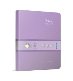 Resim The Book Pastel 20x28 120 Yaprak 4 Bölmeli Sert Kapak Ciltli Defter 3302 Çizgili Pastel Mor 