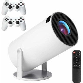 Resim 4K Wireless Çift Kollu Kumandalı Oyun Projeksiyonu Retro Video Oyunu 