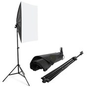 Resim 2 Duylu 50 x 70 CM Softbox + 2 M Işık Ayağı + 2 x 40 W Led Lamba 