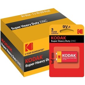 Resim Kodak 10 Adet Çinko Karbon Blisterli 9 Volt Pil 