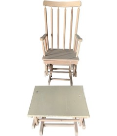 Resim Evimeaksesuar Izgaralı Ahşap Mekanizmalı Tamamı Ağaç Sallanır Sandalye Ham & Ci 