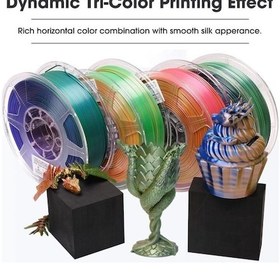 Resim Esun Yeşil Silk Pla Filament 1.75mm. 1kg 