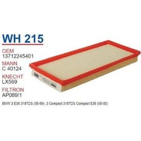 Resim E36 3.18 Tds M41 Motor Wunder Hava Filtresi 13712245401 