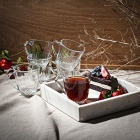 Resim Paşabahçe 55733 Mercan 6'lı Çay-Kahve Kupası 160 cc 