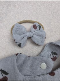 Resim Venedy's Terra Cherry Mama Önlüğü Set Açık Gri 
