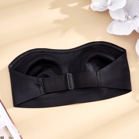 Resim Güzel Arka Değiştirilebilir Askılar No Pad Fit Dikişsiz Kadın Tüp Üstü Sütyeni 